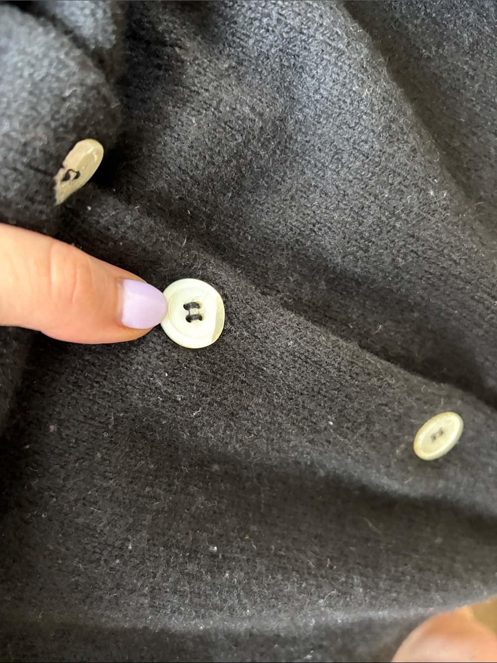 & Daughter Ada Cardigan Black Button-Front Knit - Picture 5 of 8